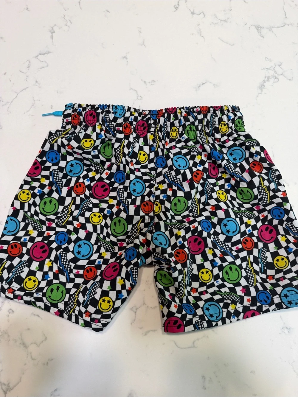 Colorful Smiley Print Swim Shorts George Hats size 5-6